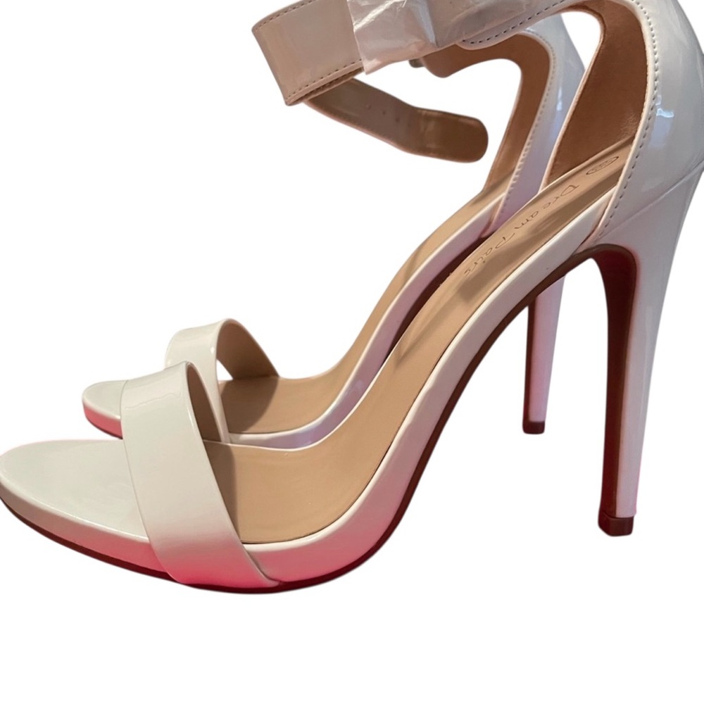 Elegant White High Heel Sandals